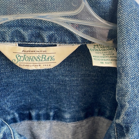 St John’s Bay Vintage Jean Jacket size XL - Picture 2 of 4